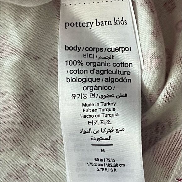 Pottery Barn Kids Women’s Size M Organic Cotton Red Christmas Sleep Top EUC - Picture 8 of 9